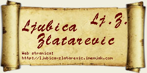Ljubica Zlatarević vizit kartica